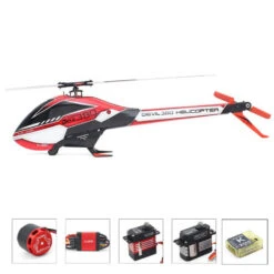 ALZRC Devil 380 3D 6CH FAST FBL RC Helicopter Combo Red (Not Assembled)