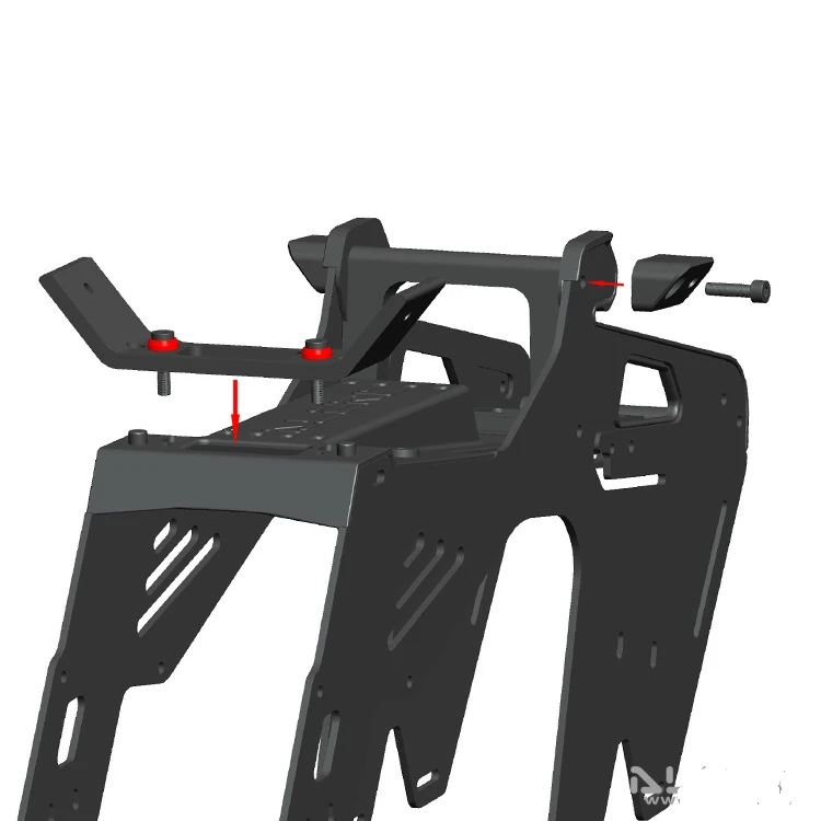 ALZRC Devil 380 FAST Black Carbon Fiber Landing Skid Set D380-U08-B 5 ALZRC Devil 380 FAST Black Carbon Fiber Landing Skid Set D380-U08-B - Image 3