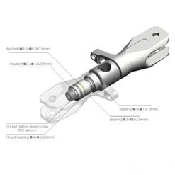 ALZRC Devil 380 FAST Metal Tail Rotor Holder Set Silver D380F47-S -Drone Supply Store alzrc devil 380 fast metal tail rotor holder set silver d380f47 s 21