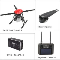 ARRIS E410P 4 Axis 10L Farm Drone Agriculture Spraying Drone Complete Version