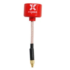 Foxeer Lollipop 5.8G RHCP TX RX StraightMMCX Red FPV Antenna(2pcs)