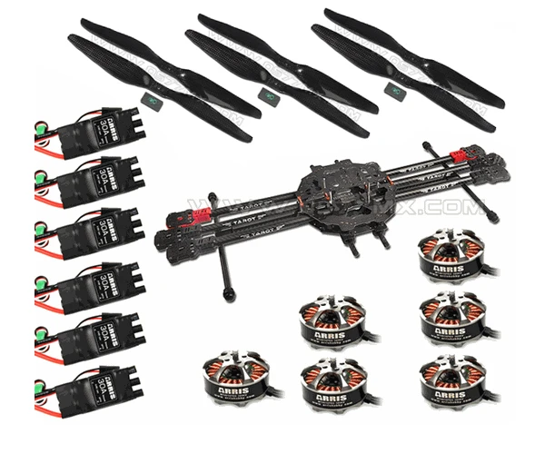 TAROT FY690 Carbon Fiber Hexa-copter Super Combo (Not Assembled) 3 TAROT FY690 Carbon Fiber Hexa-copter Super Combo (Not Assembled)