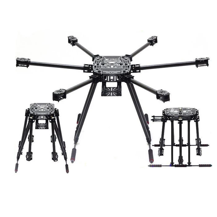 Lji ZD850 6-Axis 850mm Carbon Fiber Umbrella Folding Hexacopter Frame With Landing Gear 3 Lji ZD850 6-Axis 850mm Carbon Fiber Umbrella Folding Hexacopter Frame With Landing Gear