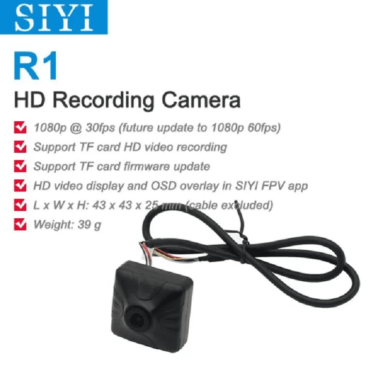 SIYI R1M Recording FPV Camera 1080 30fps Ethernet Port IP Camera Compatible With MK32 HM30 MK15 MK32E MK15E Air Unit 4 SIYI R1M Recording FPV Camera 1080 30fps Ethernet Port IP Camera Compatible With MK32 HM30 MK15 MK32E MK15E Air Unit - Image 2
