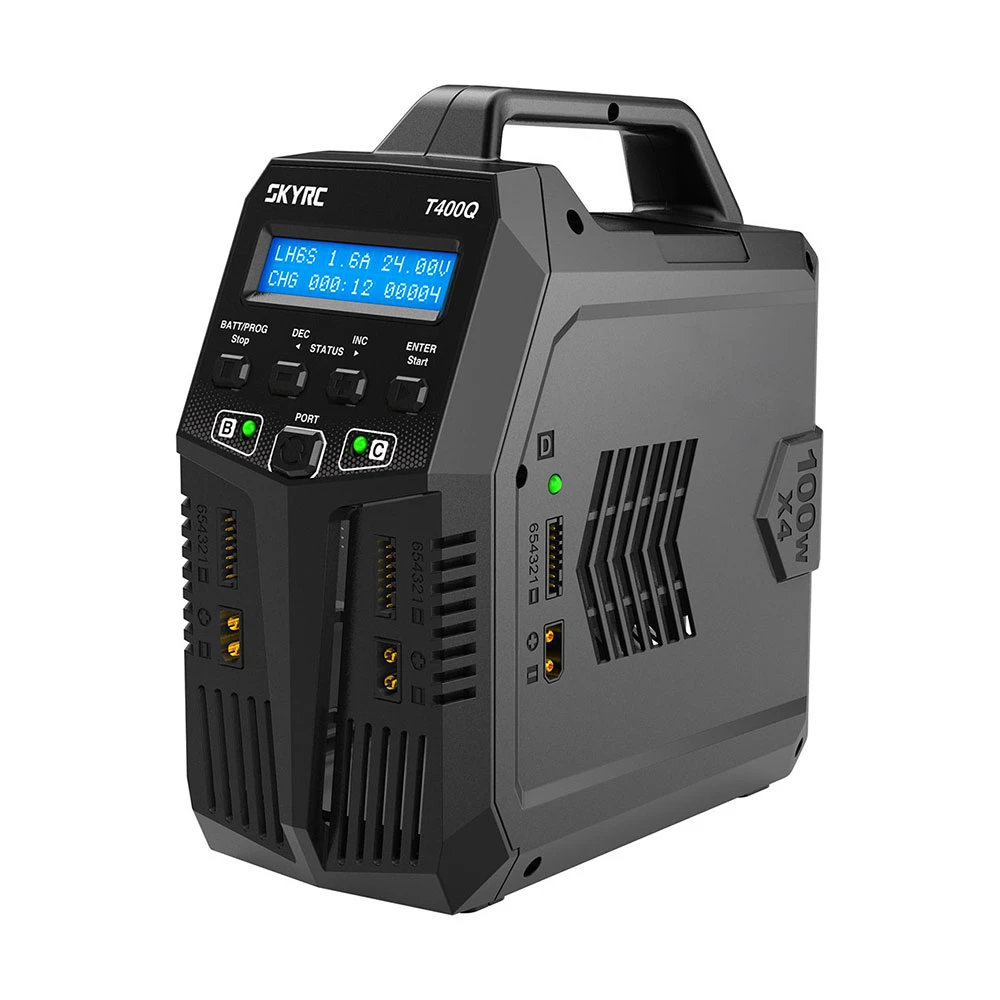SKYRC T400Q 4 X100W Quattro AC/DC Charger 1-6S Lipo Battery Balance Charger 3 SKYRC T400Q 4 X100W Quattro AC/DC Charger 1-6S Lipo Battery Balance Charger