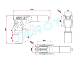 Tarot 90 Degree Electric Retractable Landing Gear For Heavy Load UAV Multirotors Turbojet Fixed Wings -Drone Supply Store tarot 90 degree electric retractable landing gear for heavy payload uav multirotors turbojet fixed wings 34