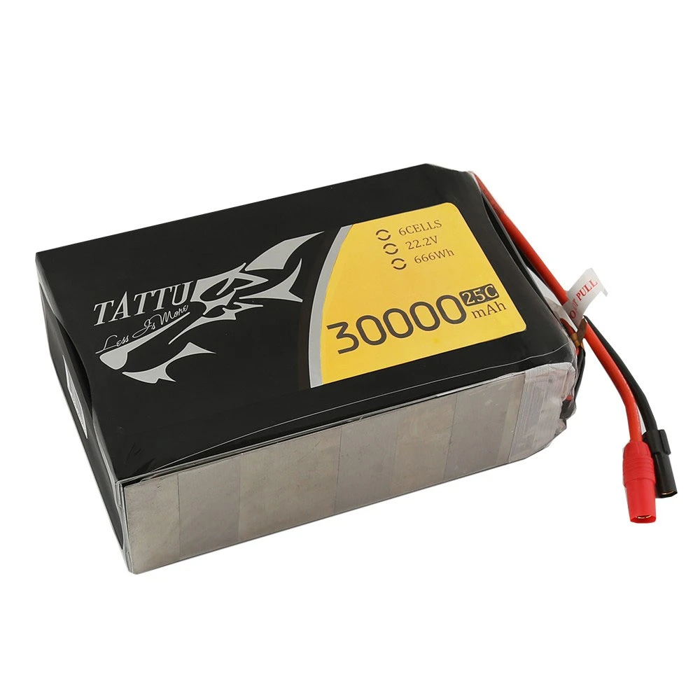 Tattu 22.2V 30000mAh 25C 6S1P Lipo Battery Pack With AS150+XT150 Plug 5 Tattu 22.2V 30000mAh 25C 6S1P Lipo Battery Pack With AS150+XT150 Plug - Image 3