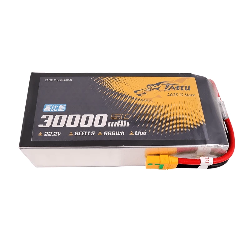 Tattu Semi-Solid 30000mah 6S 22.2V 5C Lipo Battery For UAV Agriculture Drones 3 Tattu Semi-Solid 30000mah 6S 22.2V 5C Lipo Battery For UAV Agriculture Drones