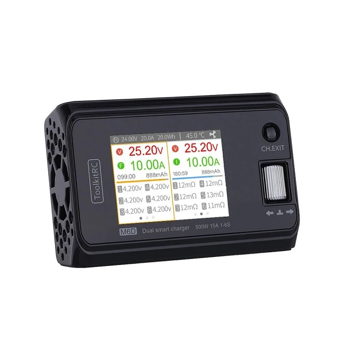 ToolKitRC M6D 500W 15A 1-6S DC Dual Smart Lipo Balance Charger 4 ToolKitRC M6D 500W 15A 1-6S DC Dual Smart Lipo Balance Charger - Image 2